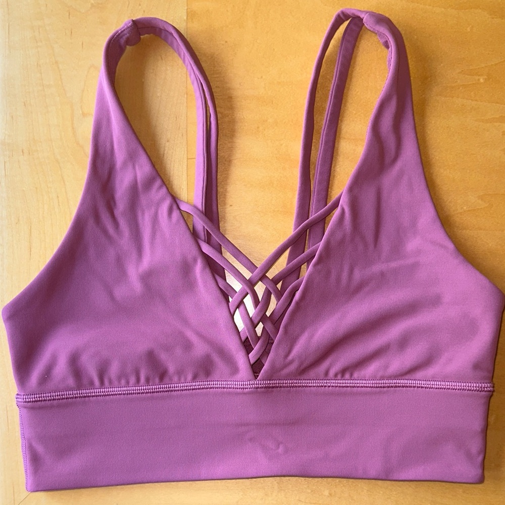 Lululemon Athletica Purple Strappy Sports Bra